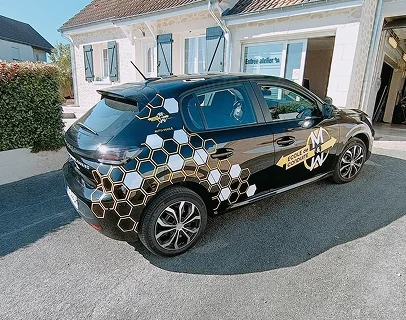 Covering partiel voiture auto-école Bourges (18)